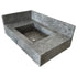 Lavabo de baño rectangular de mármol gris Tundra para montaje en pared con protector contra salpicaduras de 6" (ancho) 16" (largo) 32" (alto) 10"