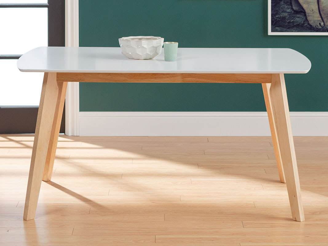 Mesa de comedor moderna retro de mediados de siglo