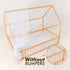 Twin Size Montessori House Bed for Kids with Fence