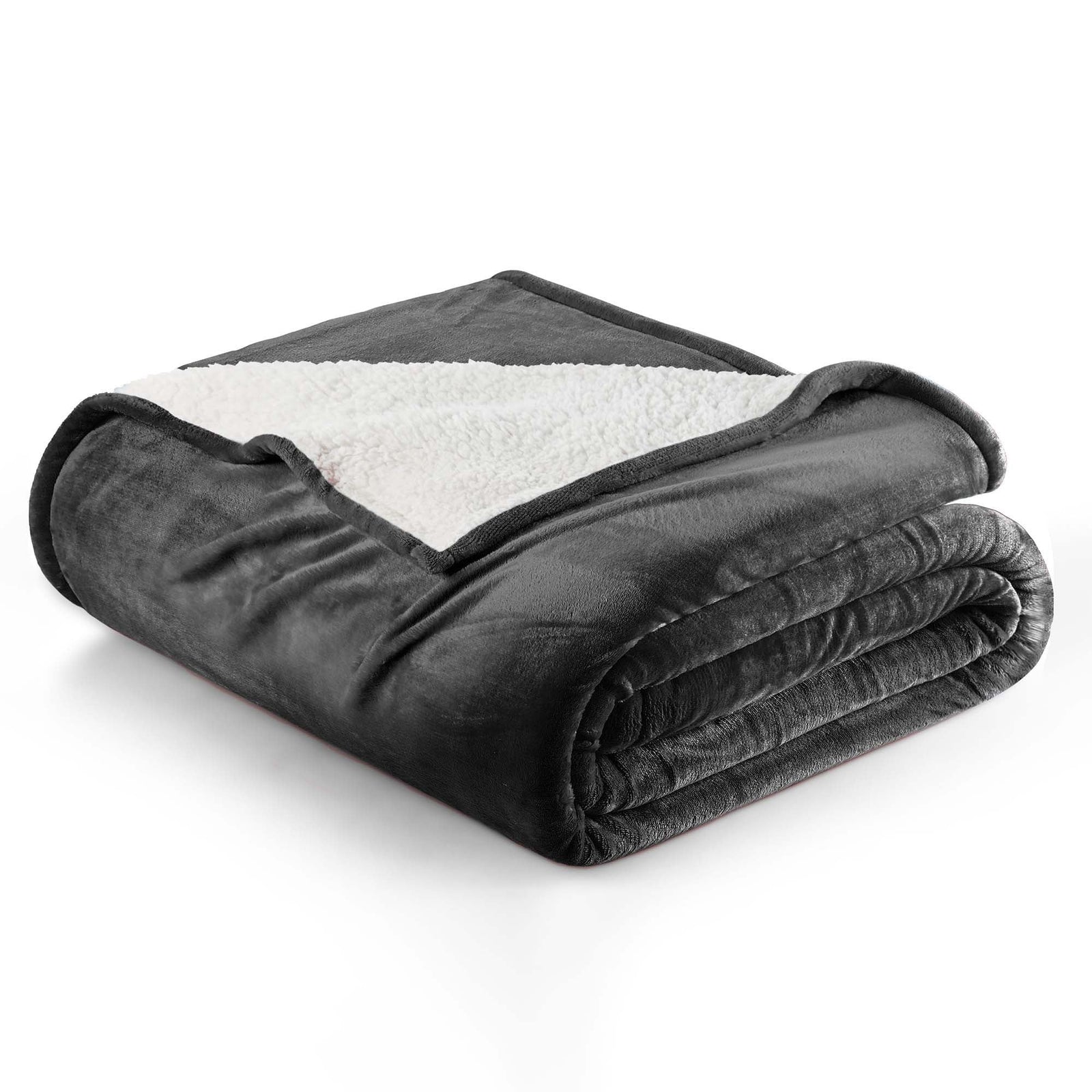 Velvet Plush Sherpa Bed Blanket - Sherpa Fleece Collection
