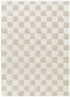 Atira Light Brown Checkered Area Rug