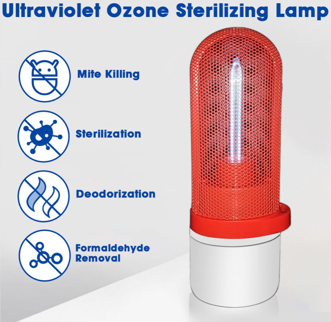 UV Light Sanitizer UVC Sterilizing Disinfection Lamp Kill 99% Germs Portable
