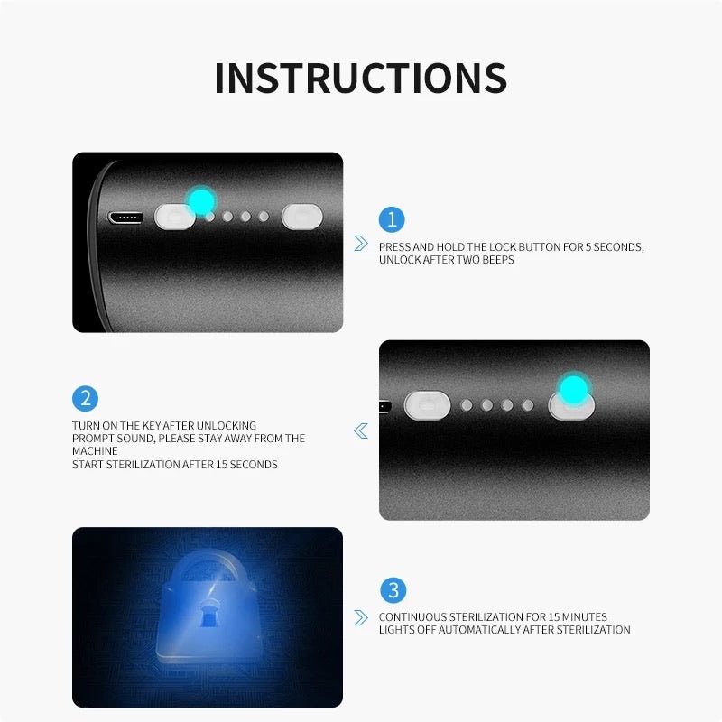 UV sterilization UVC Sterilizer Ultraviolet Germicidal Lamp
