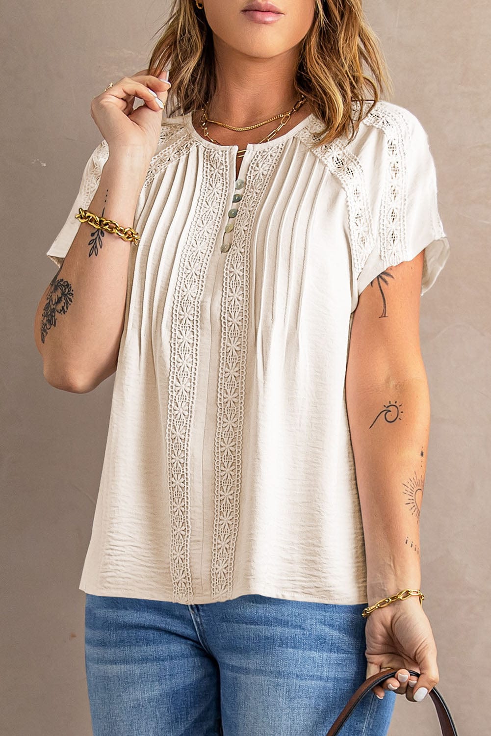 White Eyelet Playsuit