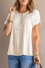 White Eyelet Playsuit
