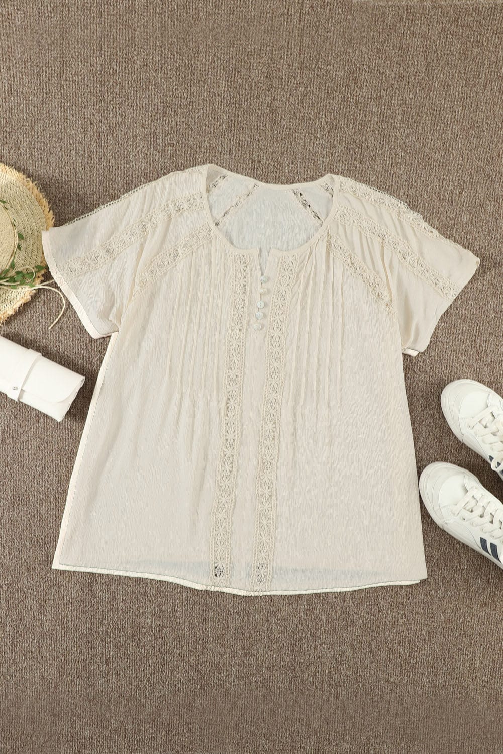 White Eyelet Playsuit