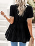 Cute V-Neck Short Sleeve Mini Dress