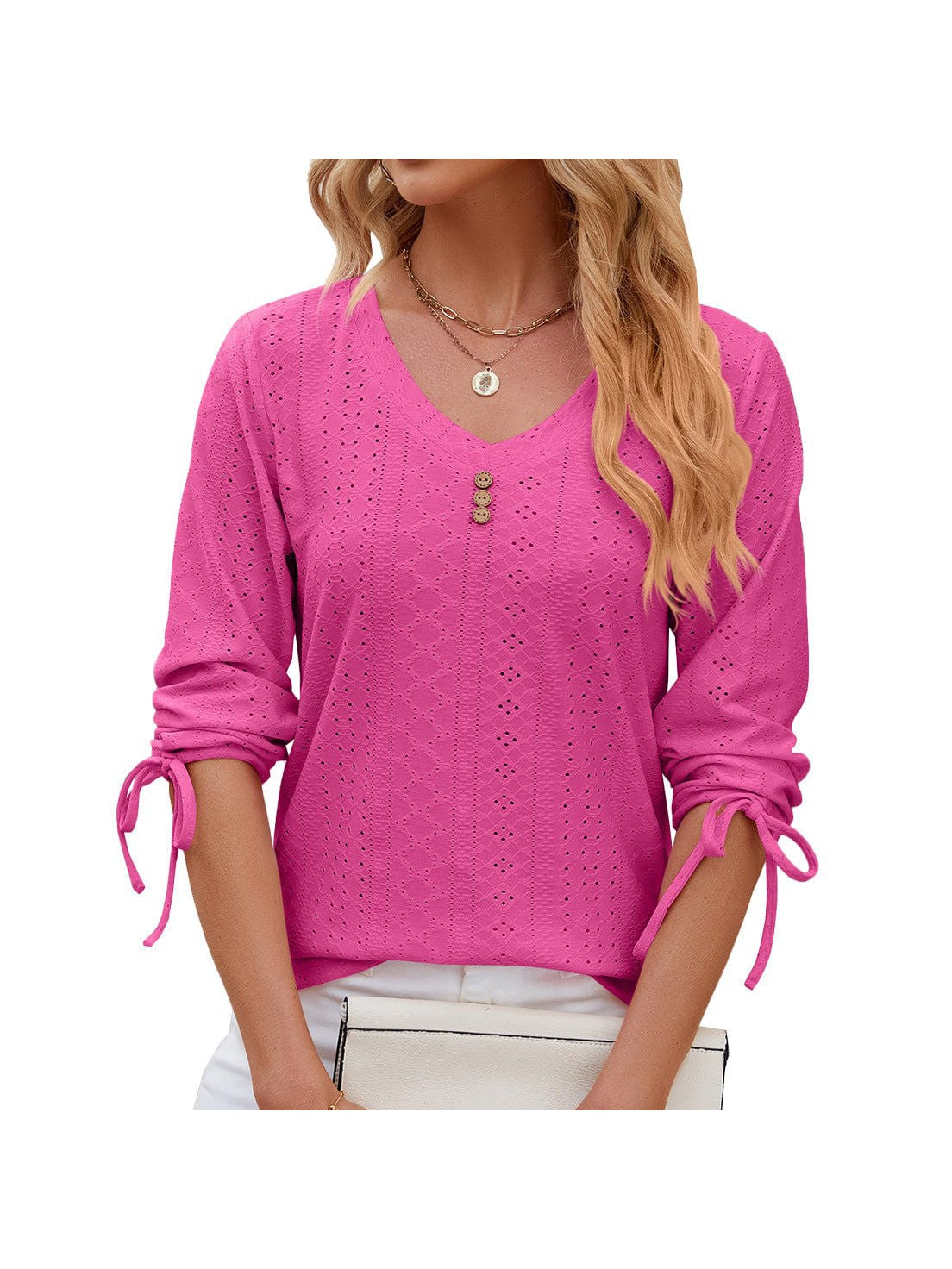 Feminine Mock Neck Top