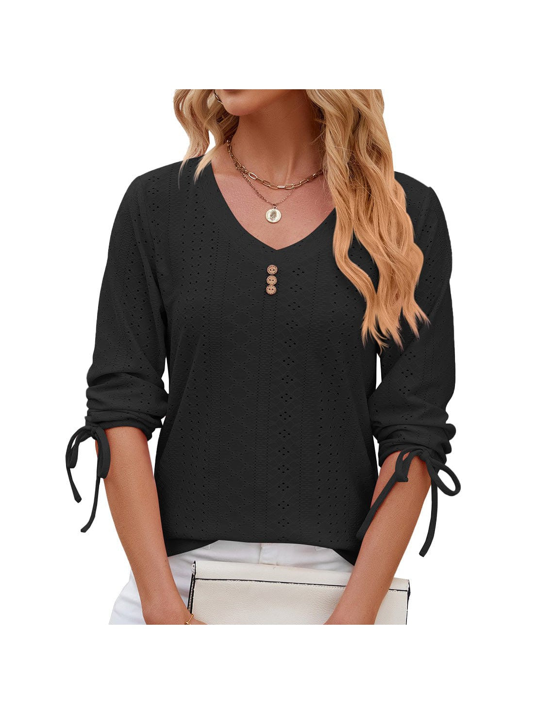 Soft and Stretchy Mock Neck T-Shirt