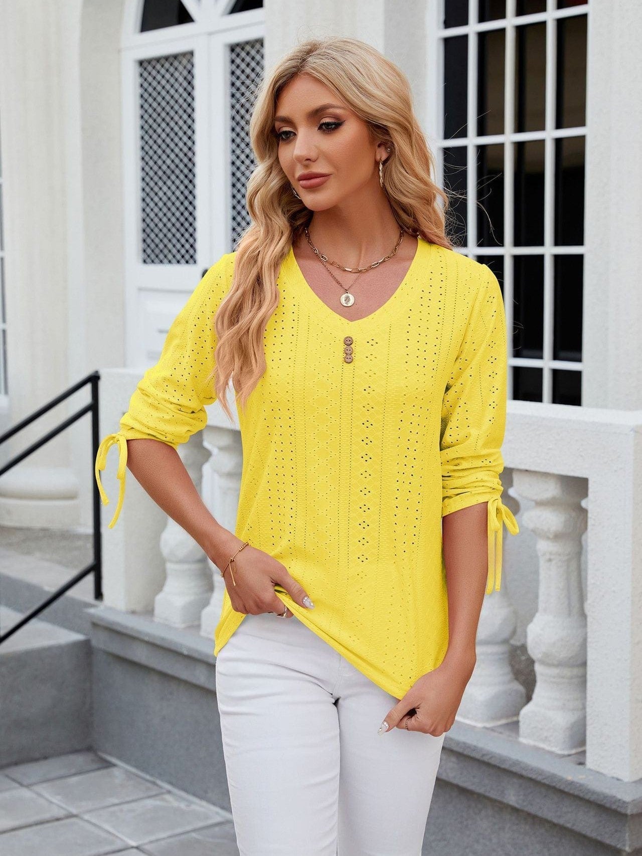 Soft and Stretchy Mock Neck T-Shirt