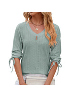 Feminine Mock Neck Top