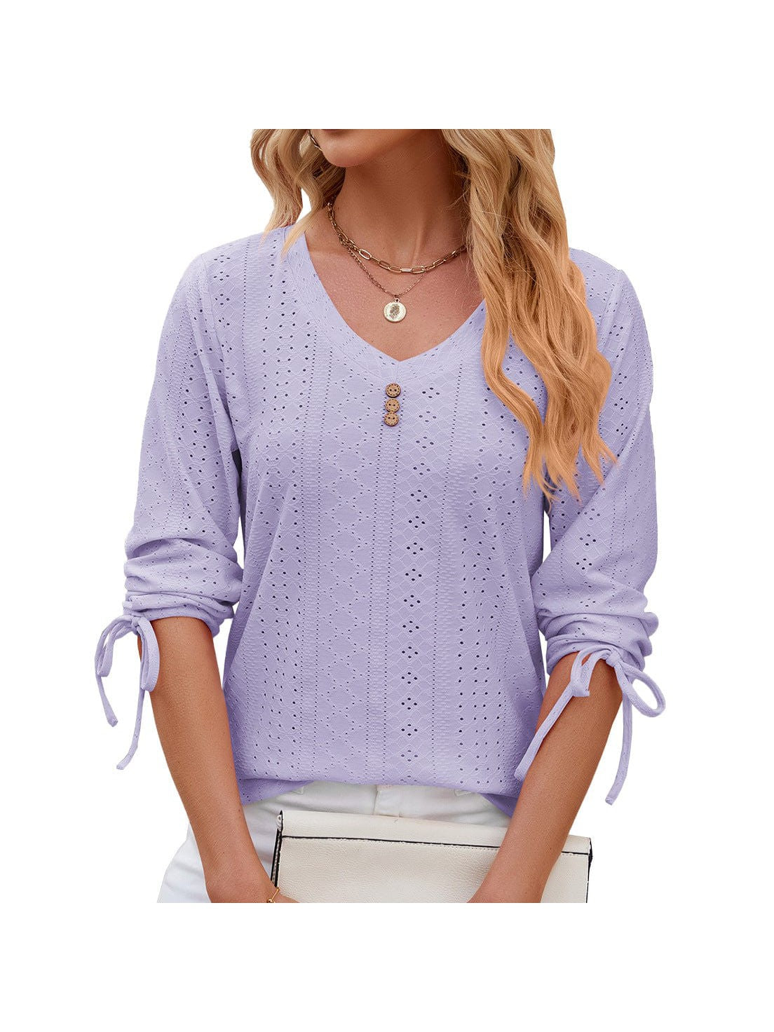 Feminine Mock Neck Top