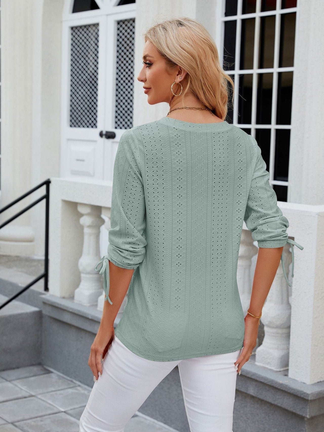 Soft and Stretchy Mock Neck T-Shirt