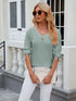 Feminine Mock Neck Top