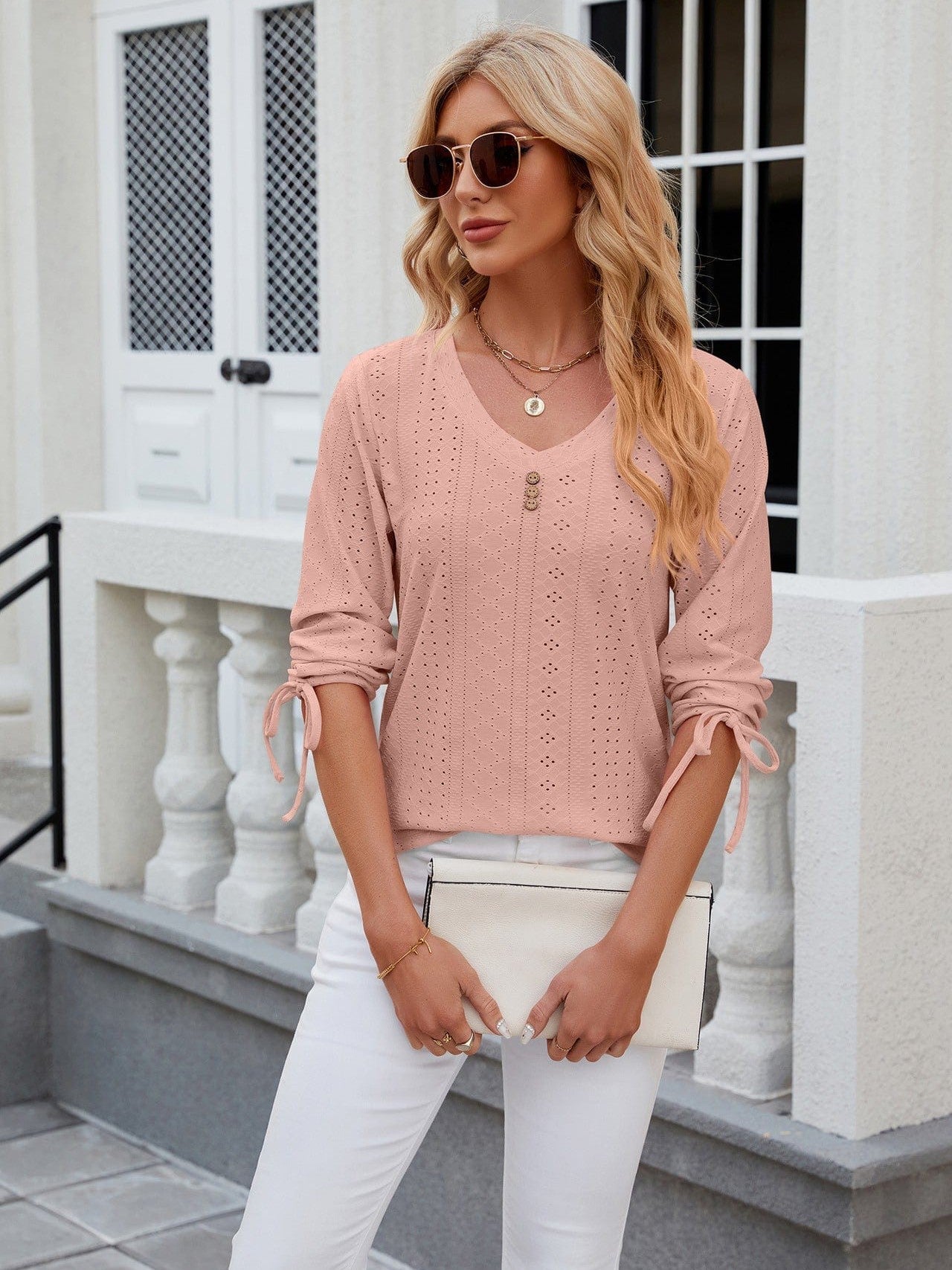 Soft and Stretchy Mock Neck T-Shirt