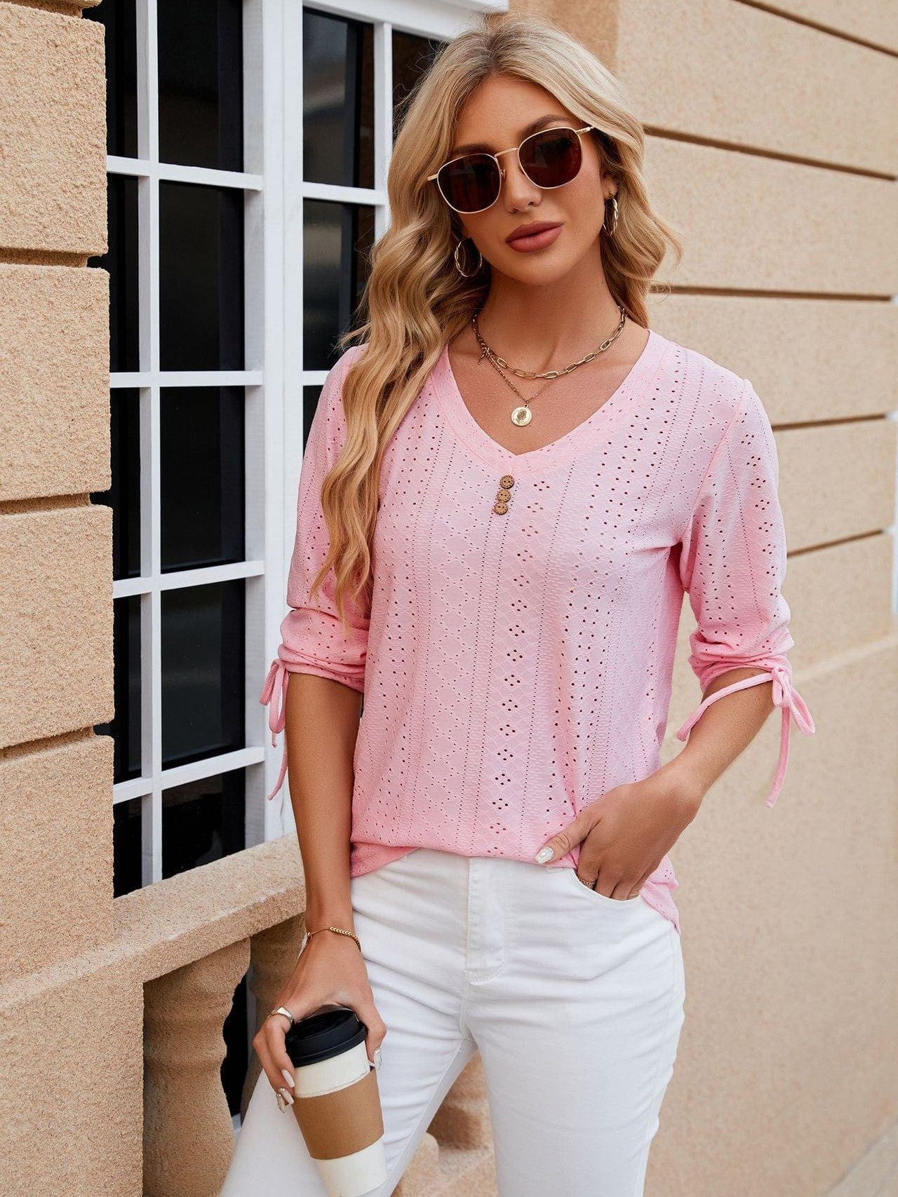 Soft and Stretchy Mock Neck T-Shirt