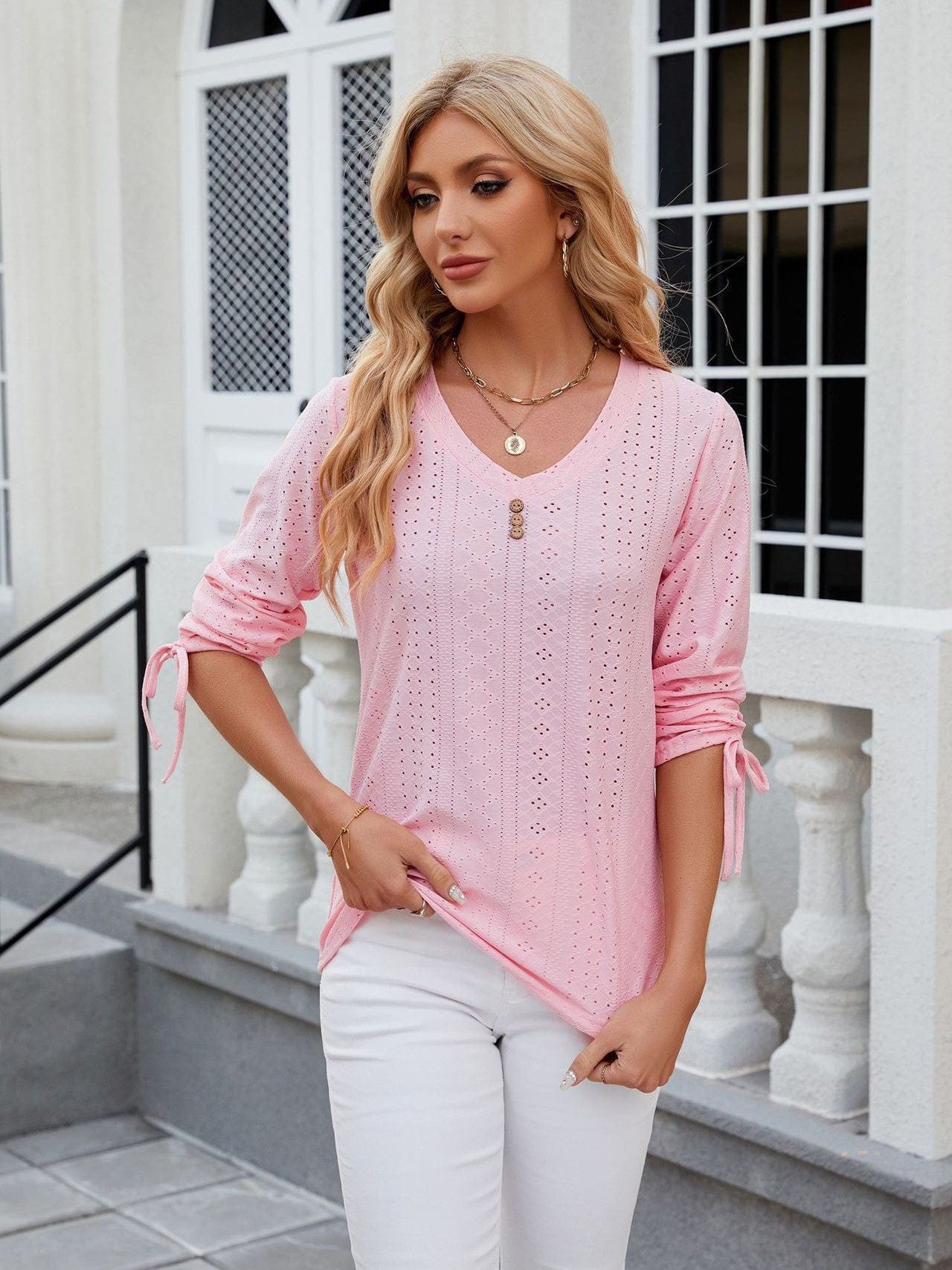 Soft and Stretchy Mock Neck T-Shirt