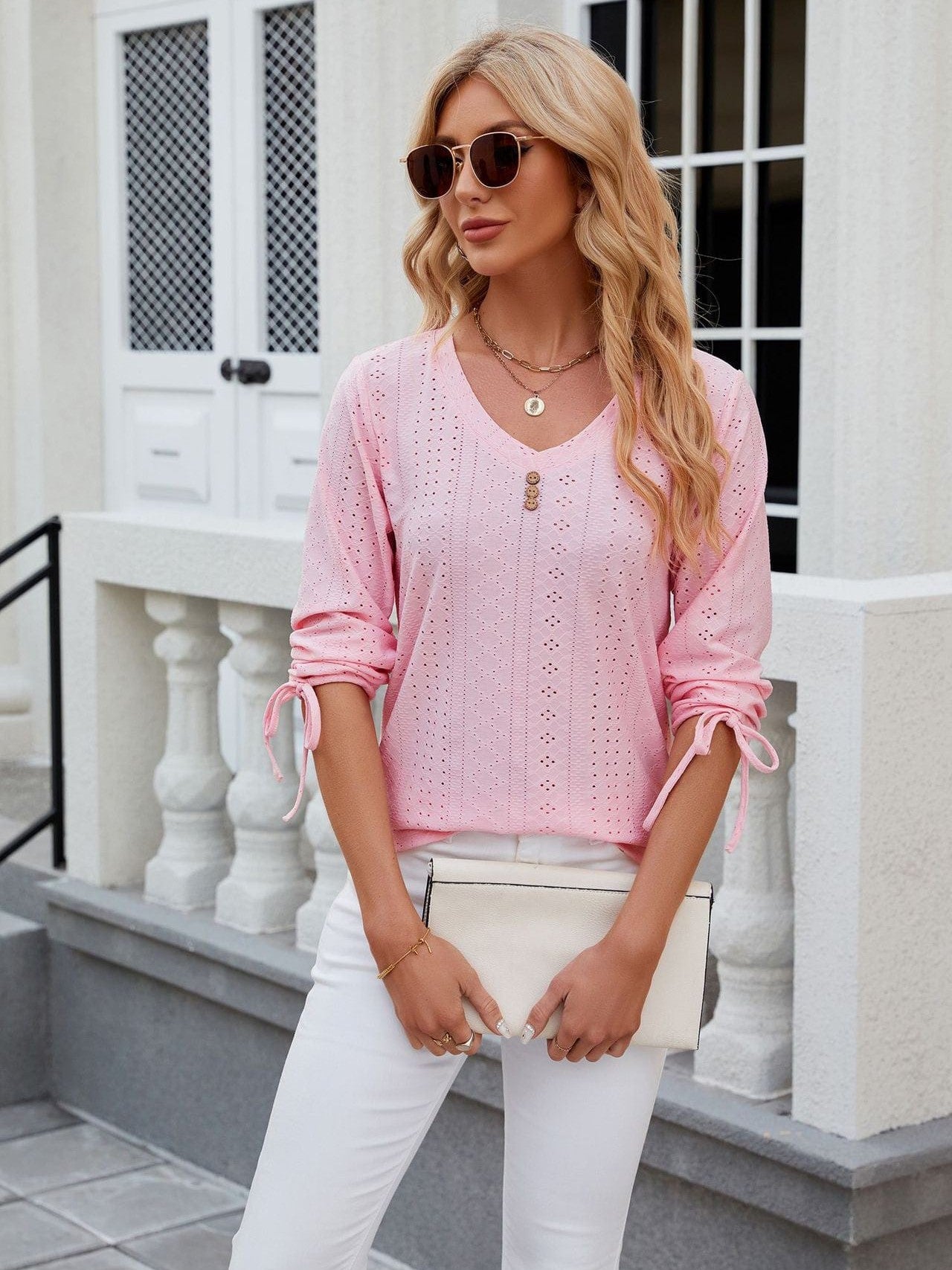 Soft and Stretchy Mock Neck T-Shirt