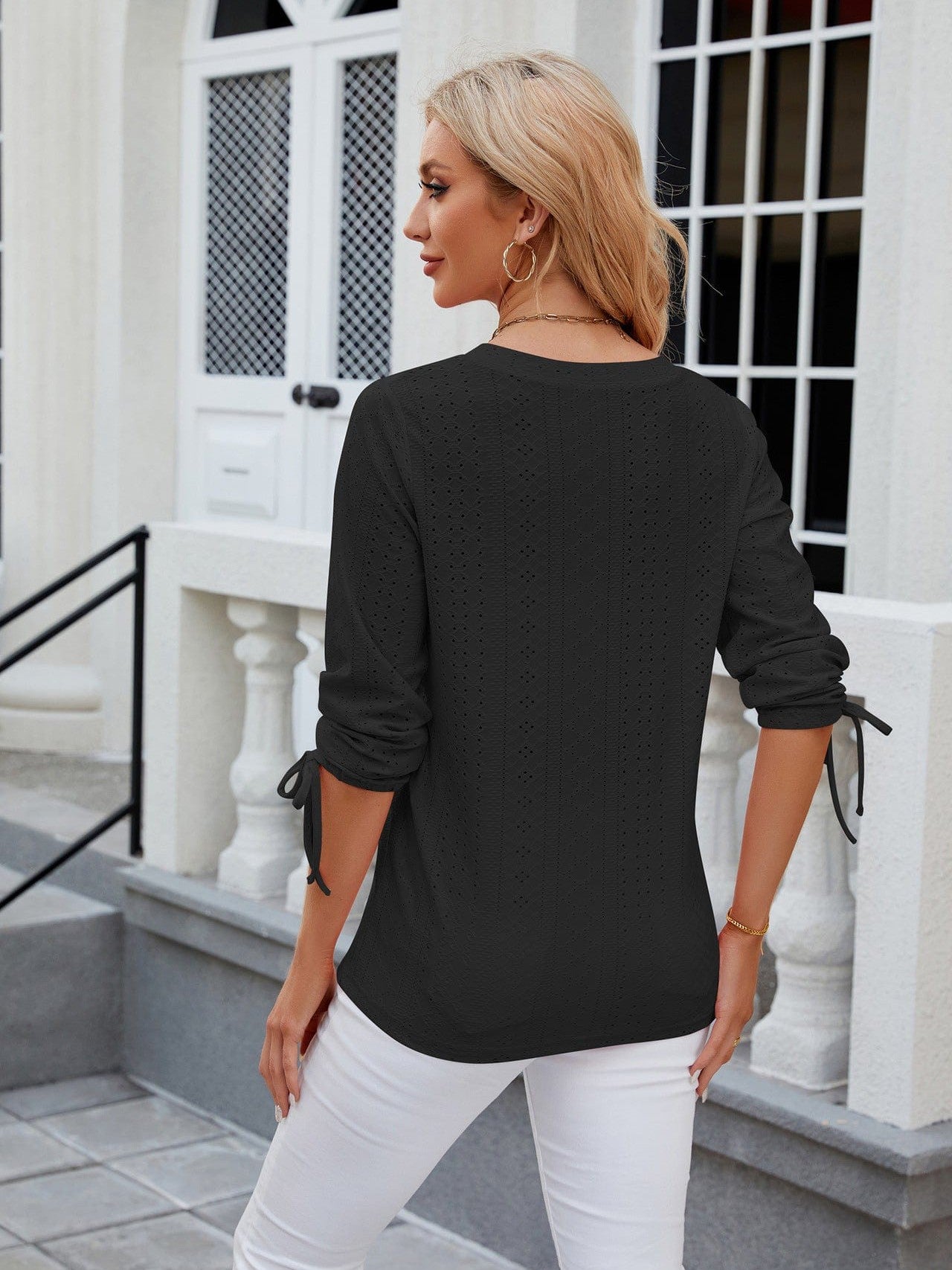 Soft and Stretchy Mock Neck T-Shirt