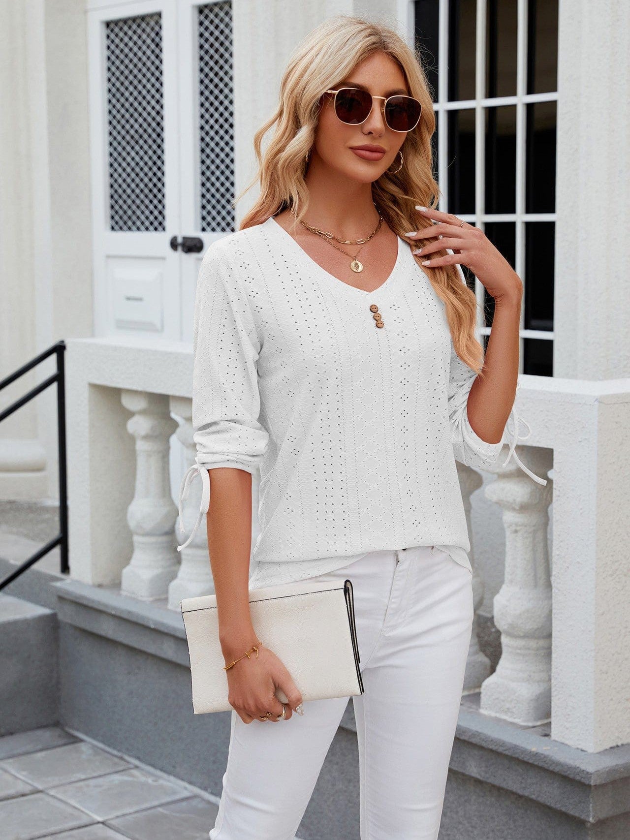 Soft and Stretchy Mock Neck T-Shirt