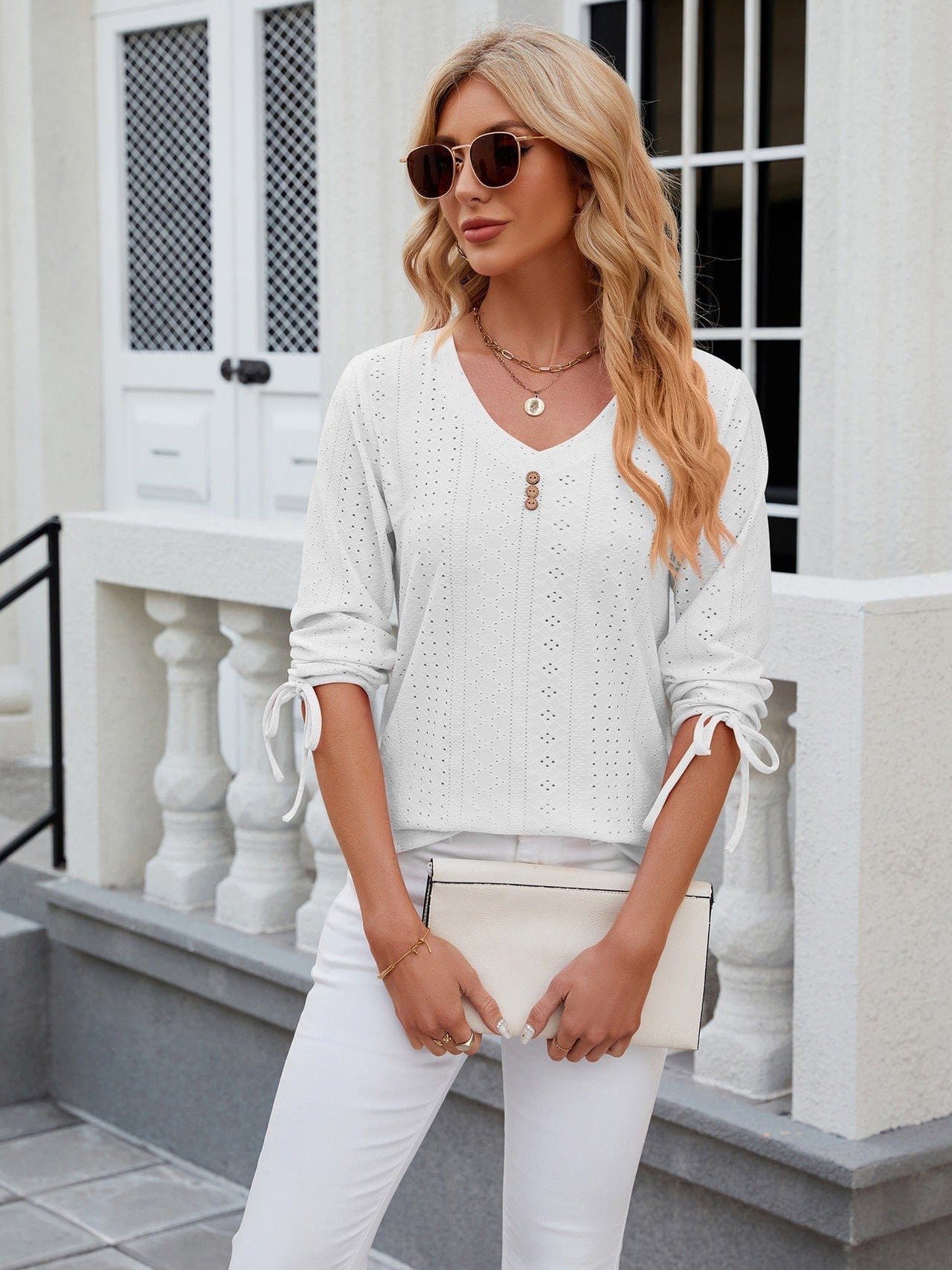 Soft and Stretchy Mock Neck T-Shirt