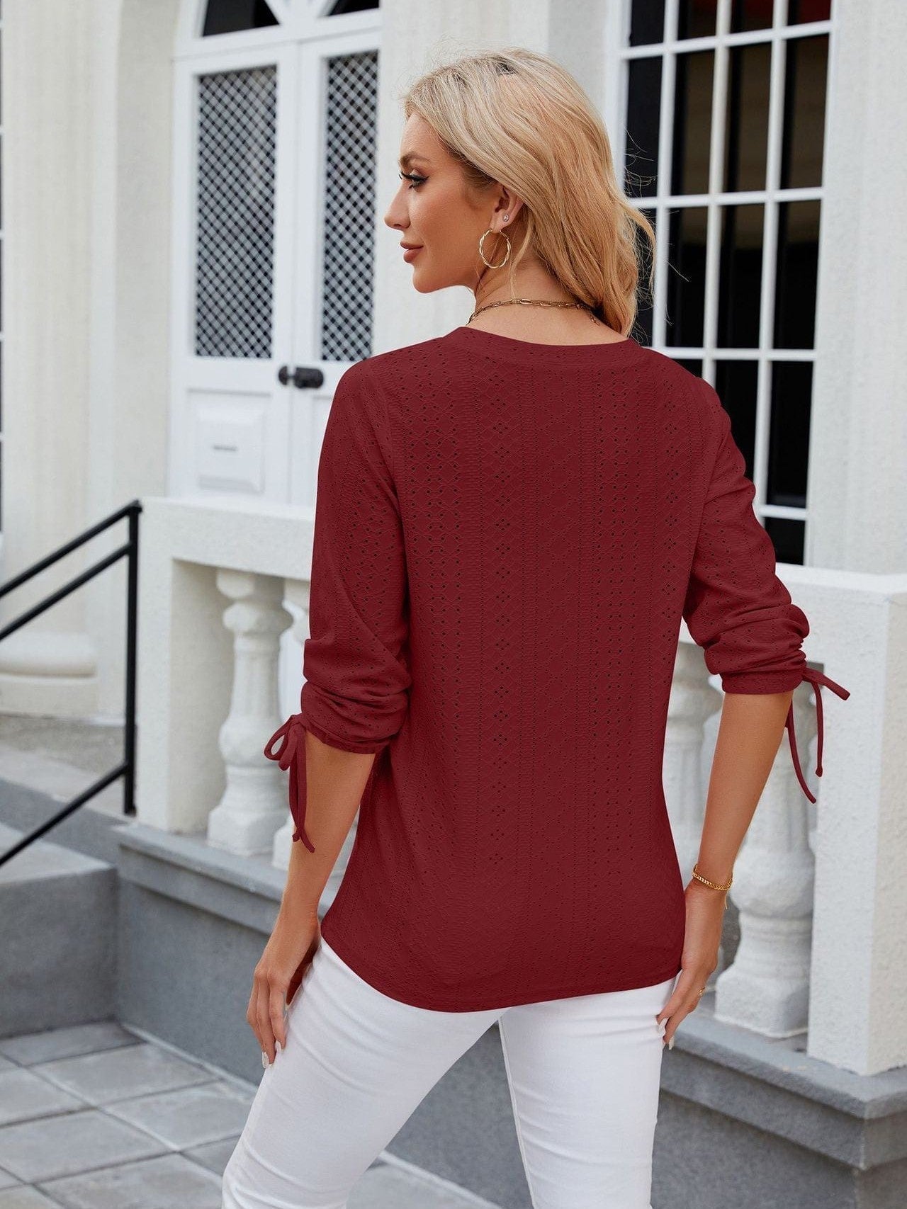 Soft and Stretchy Mock Neck T-Shirt