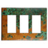 Verde Copper - Placa de pared de 3 balancines