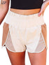Versatile Women'S High-Waist Sports Shorts With Contrasting Hem Slits