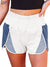 Versatile Women'S High-Waist Sports Shorts With Contrasting Hem Slits