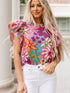 Chic Floral Print Top
