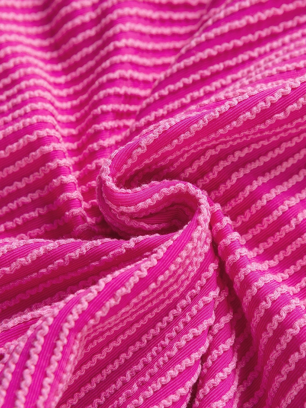 Vibrant Pink Corded Texture Cargo Shorts
