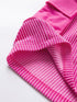 Vibrant Pink Corded Texture Cargo Shorts