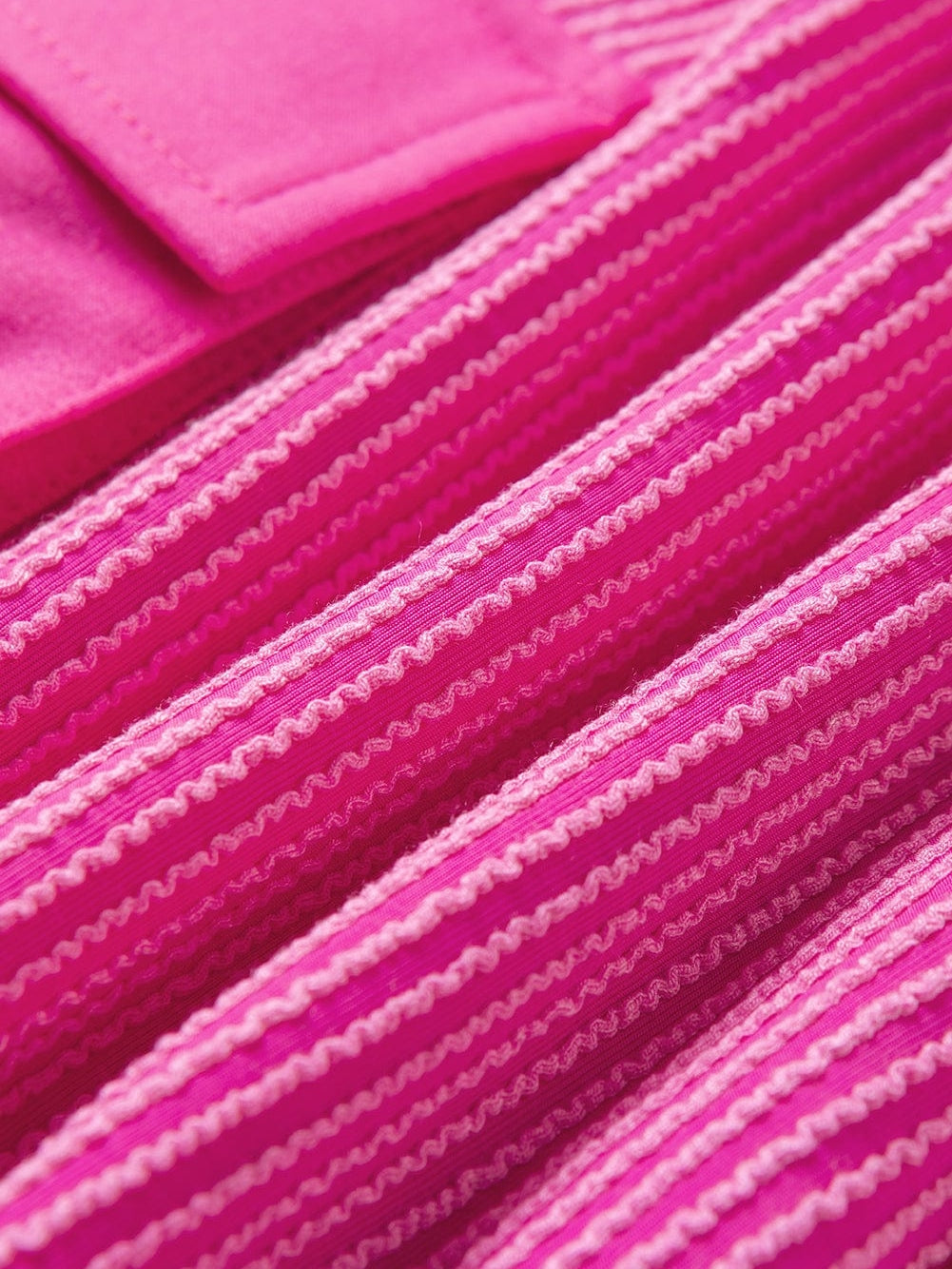 Vibrant Pink Corded Texture Cargo Shorts