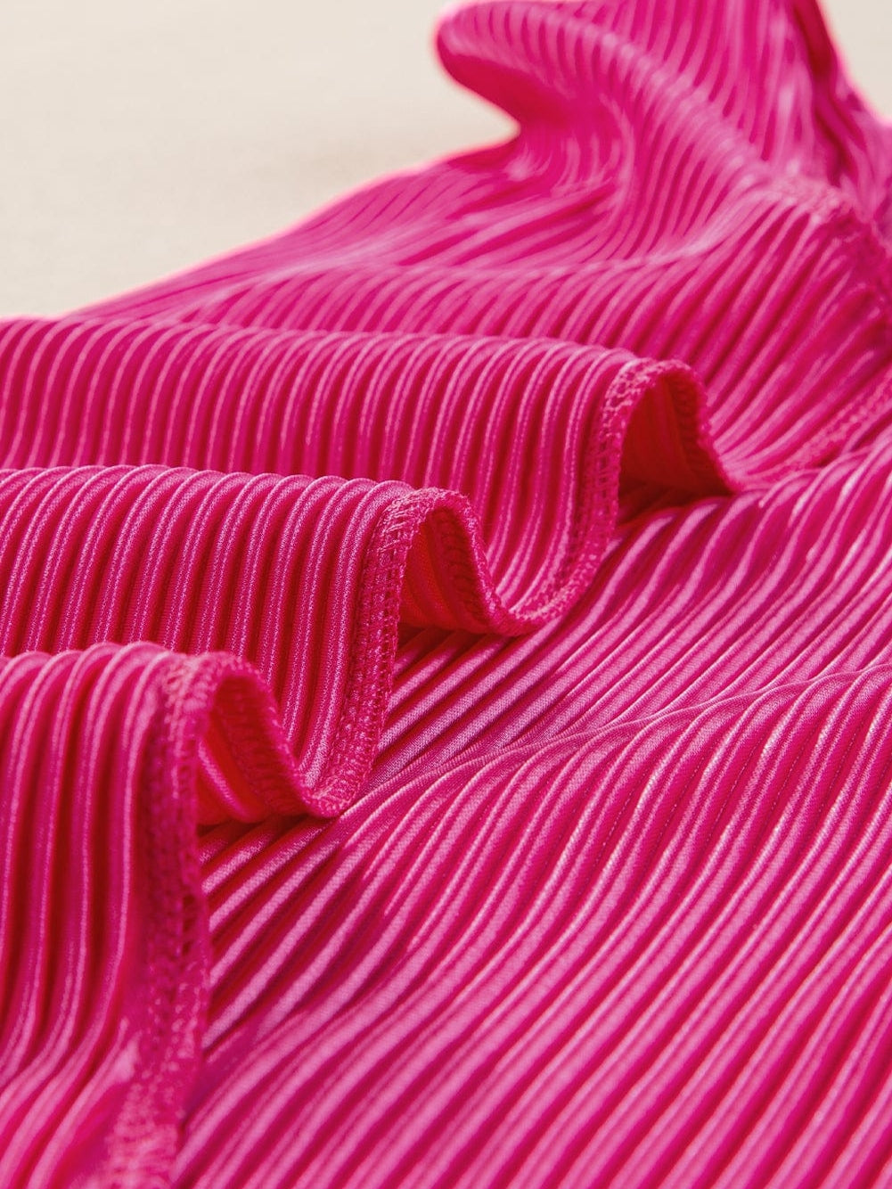 Women's Pink Pleated Shorts and Top Set