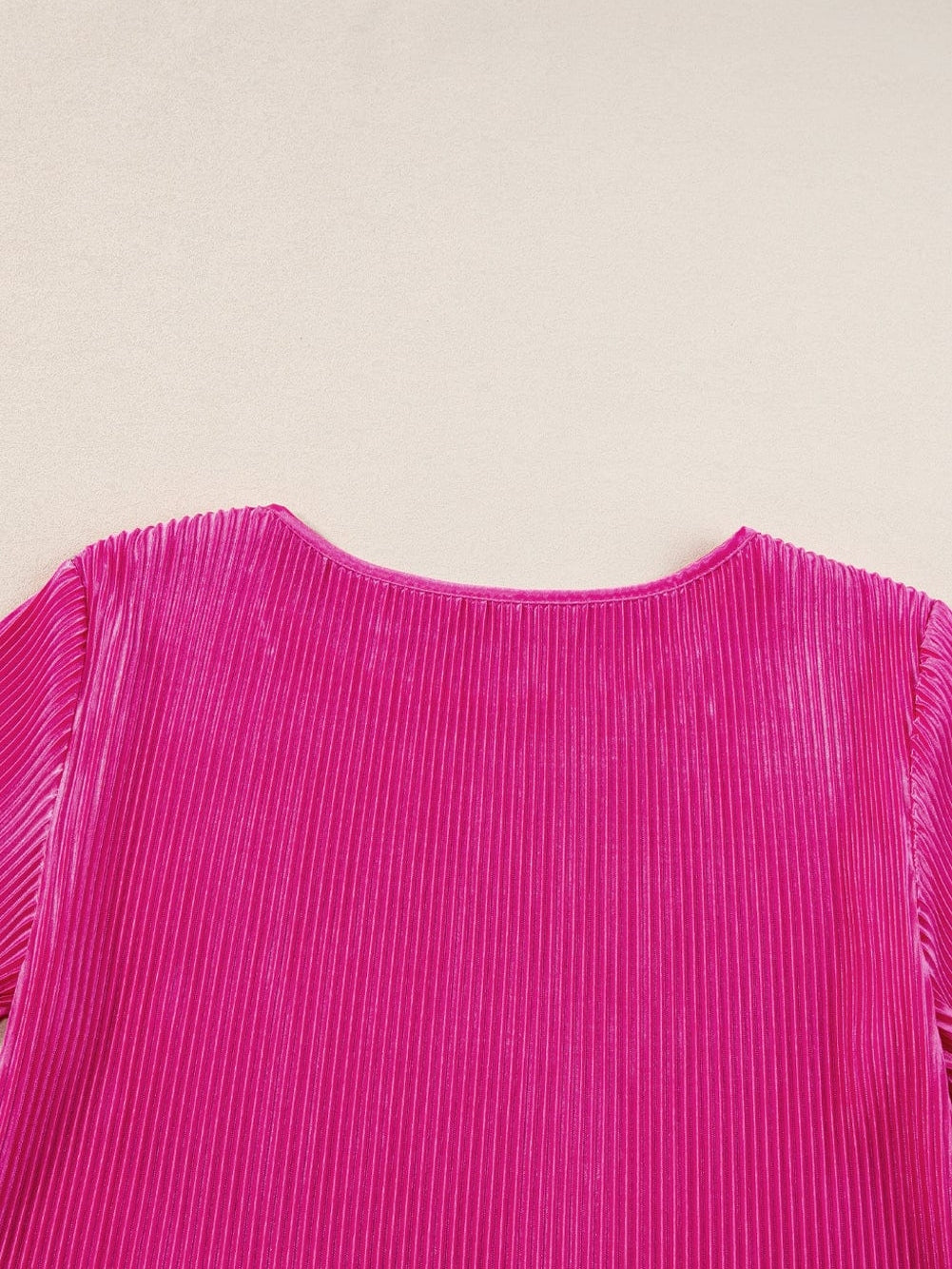 Women's Pink Pleated Shorts and Top Set
