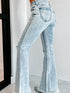 Mid Rise Flare Jeans