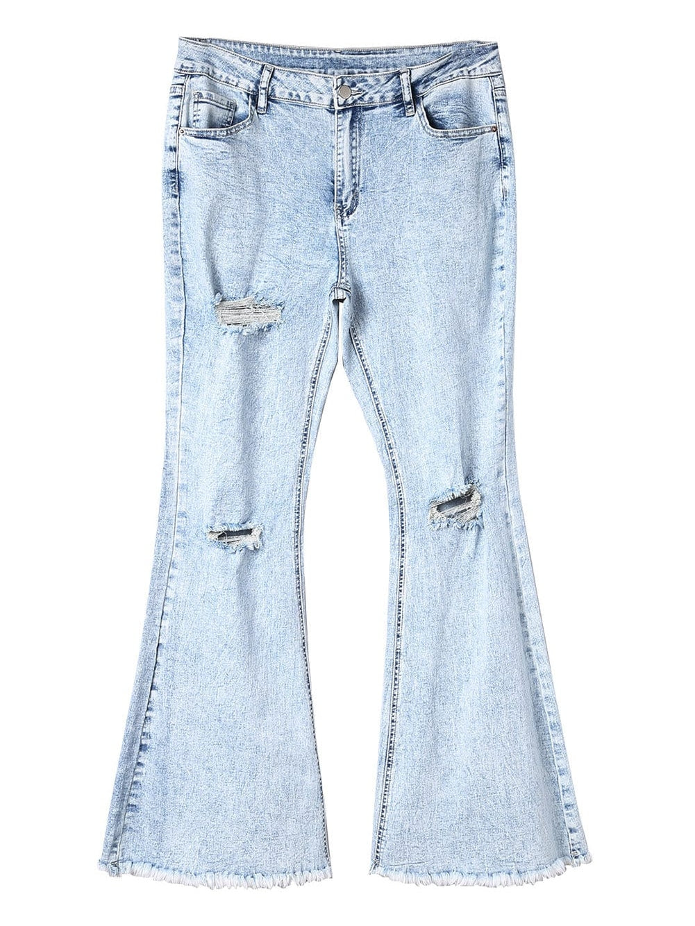Blue Denim Flare Jeans