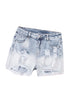 Vintage Sky Blue Distressed Denim Shorts