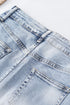 Vintage Sky Blue Distressed Denim Shorts