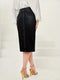 Casual Denim Skirt with Side Detail