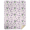 Manta de felpa violetas de 60 x 80 
