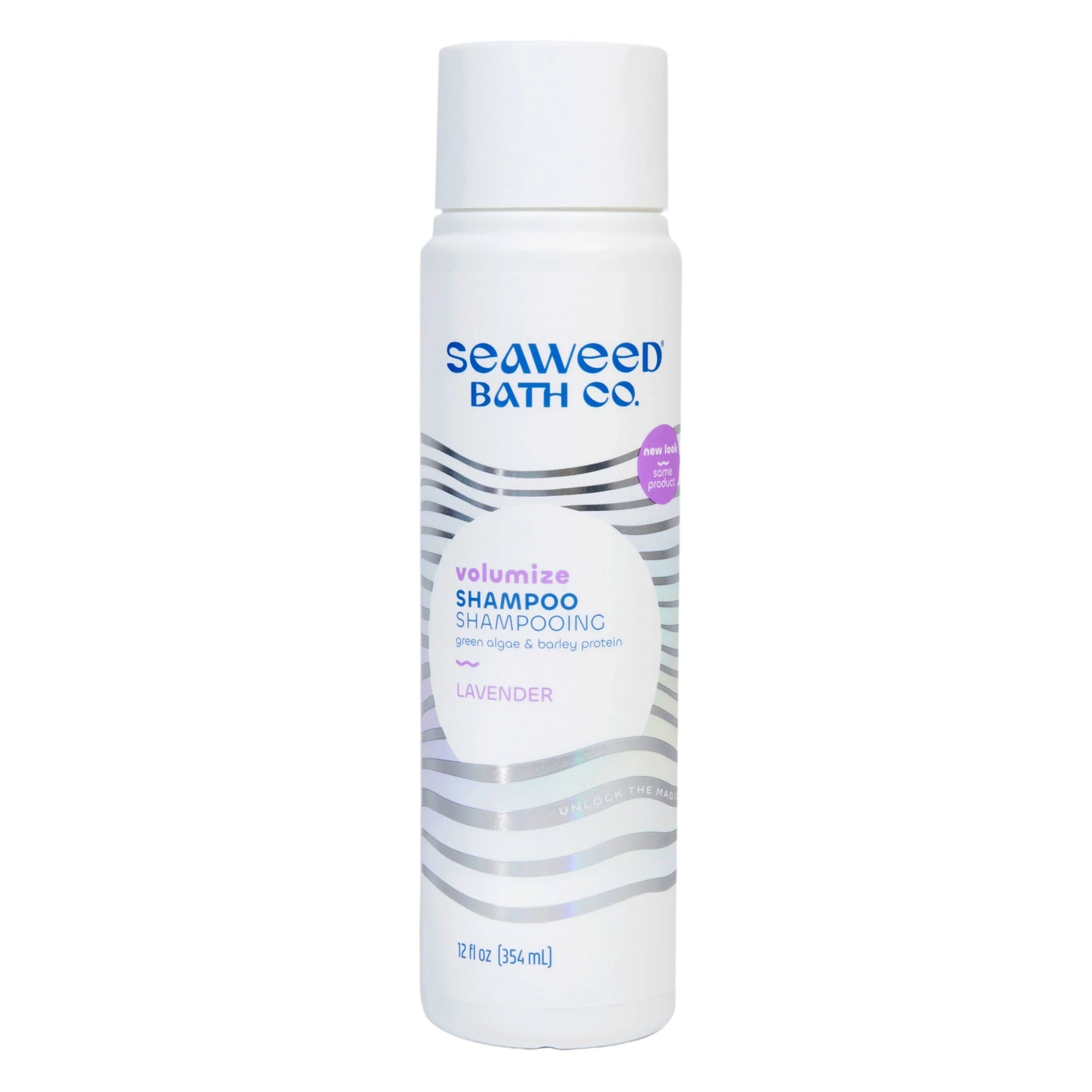 Champú voluminizador de lavanda de The Seaweed Bath Co para un cabello más voluminoso y con volumen (355 ml)