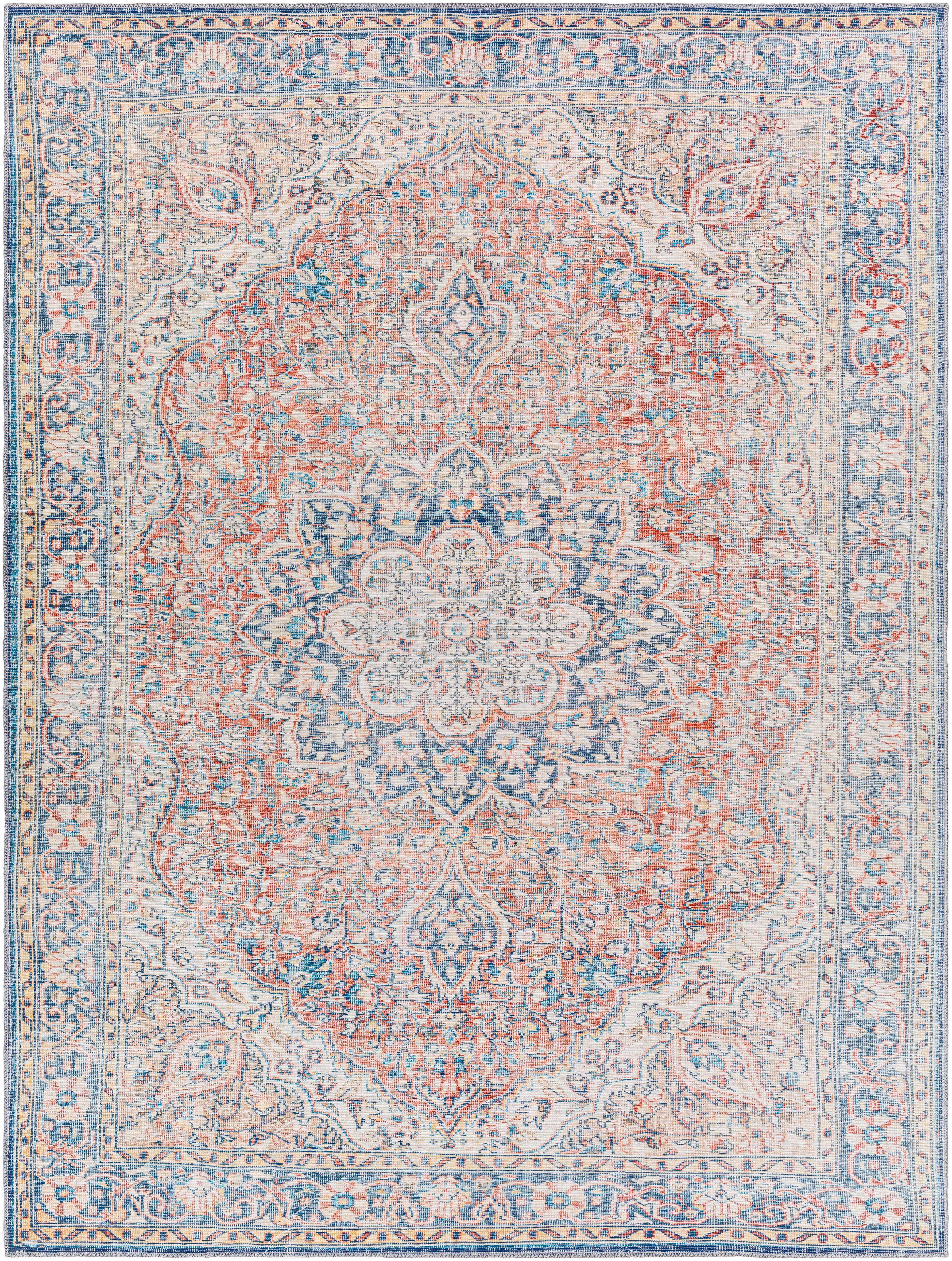 Alfombra lavable Wacousta roja y azul - Edición limitada