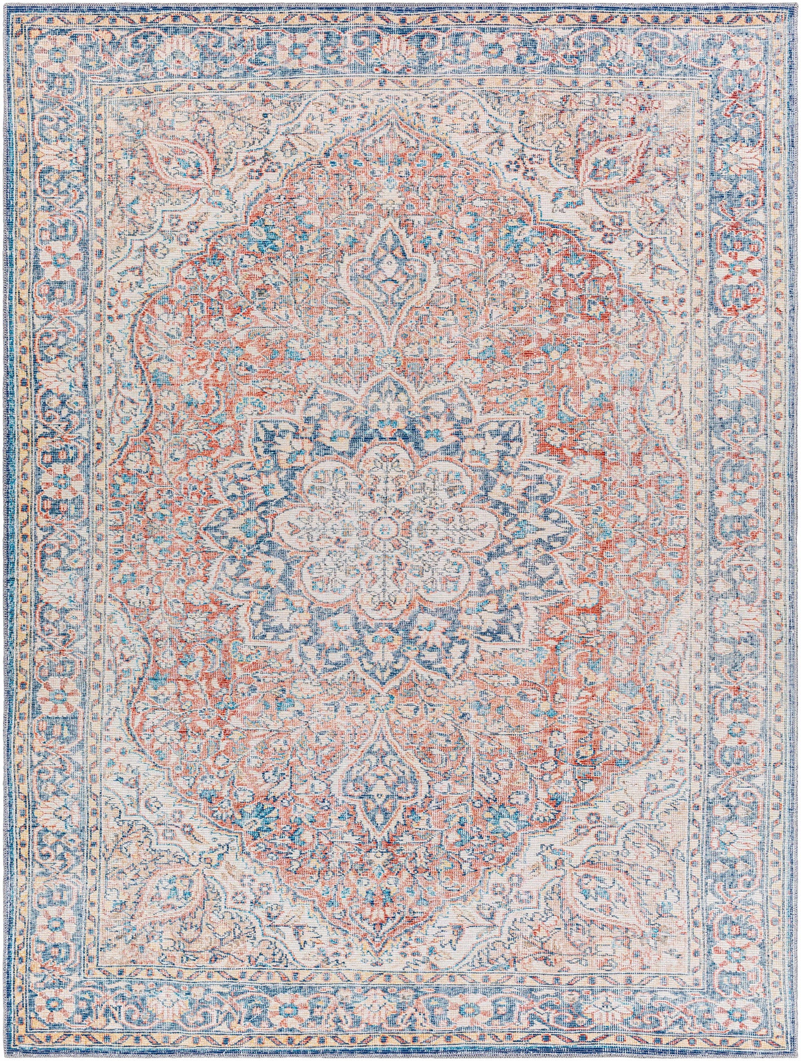 Alfombra lavable Wacousta roja y azul - Edición limitada