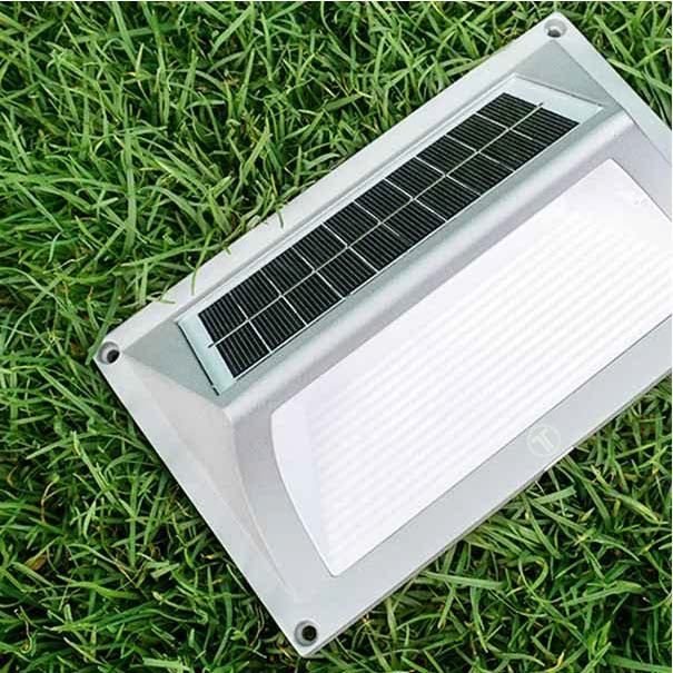 Lámpara solar para terraza o escalón Mesa-100® Pro-Line de Osram, de Alemania | Del anochecer al amanecer | Paquete de 2 