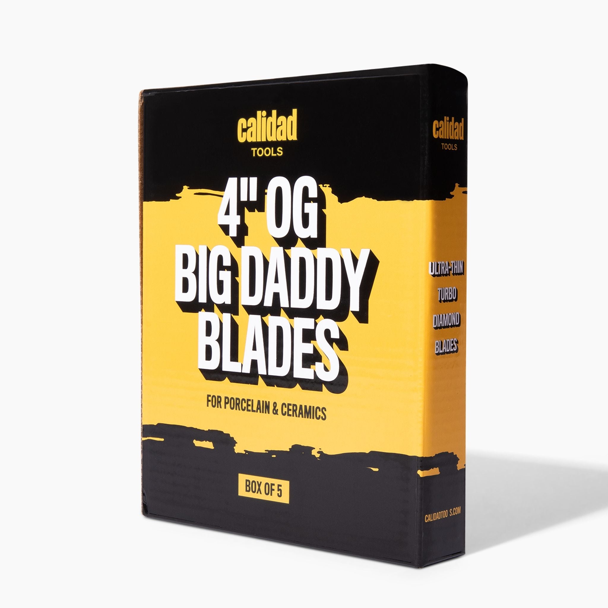Five Blade Box: 4" Turbo Ultra-Thin Diamond Angle Grinder Blade "Big Daddy"
