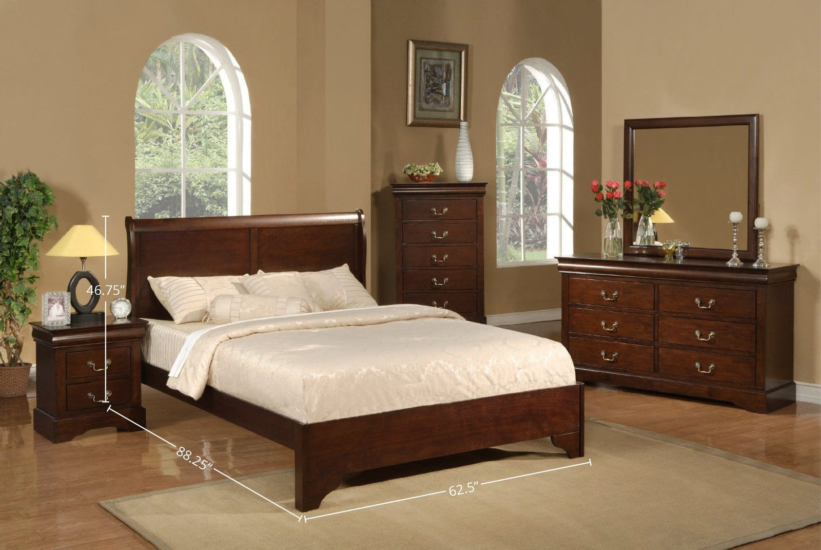 Cama West Haven, capuchino
