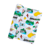 Conjunto de regalo para bebés de Virginia Occidental: manta para envolver al bebé y babero/eructo combinado