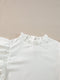 Modern White Ruffle Top