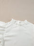 Modern White Ruffle Top